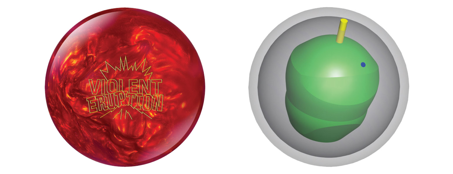 Columbia 300 Violent Eruption Bowling Ball Review Bowling This Month