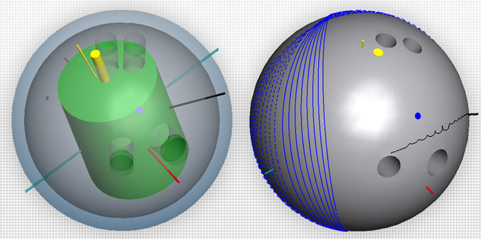 Weak layout, flare-increasing hole