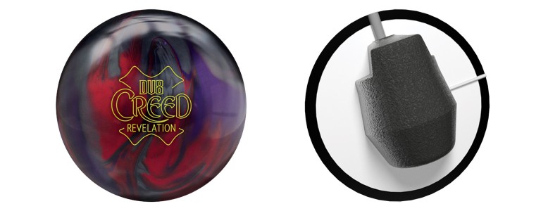 15lb DV8 CREED REVELATION 1st Quality Bowling Ball Undrilled PURPLE/CHROME/RED 