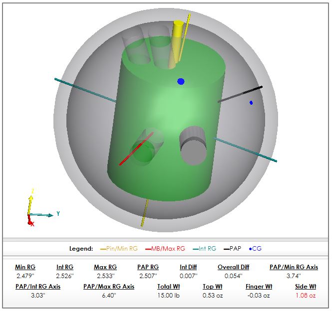 Plugging this balance hole reduces the ball's total differential by 0.0x, which will make it flare less.