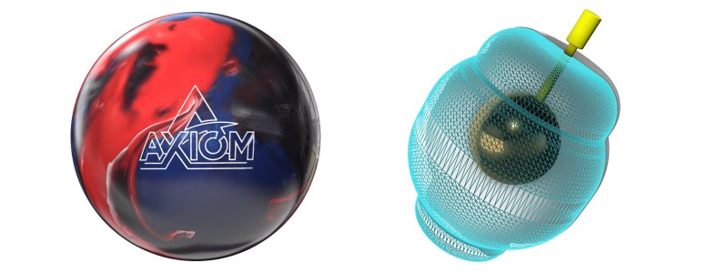15lb NIB Storm AXIOM PEARL New 1st Quality Bowling Ball BLUE/BLACK/RED