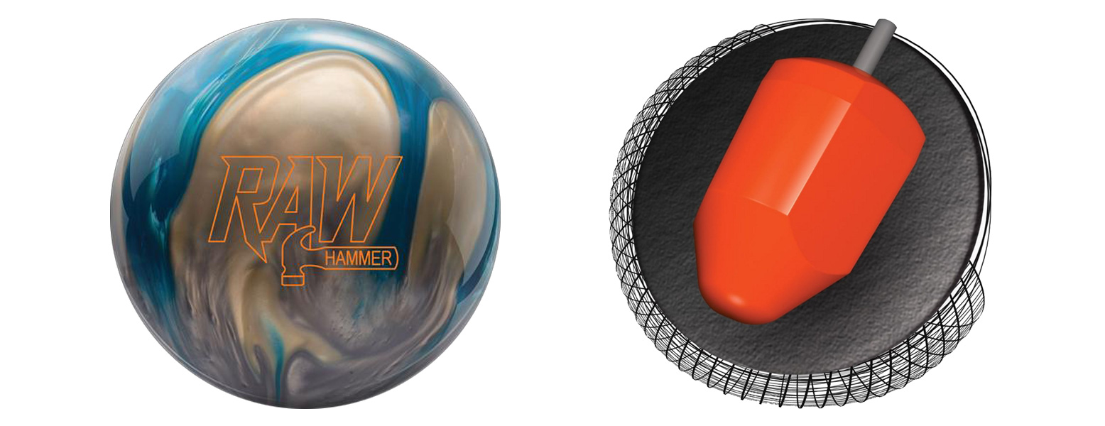 Raw hammer bowling ball
